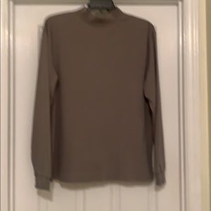 Men’s longe sleeve olive green mock neck